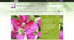 Desktop Screenshot of homeofclematis.com